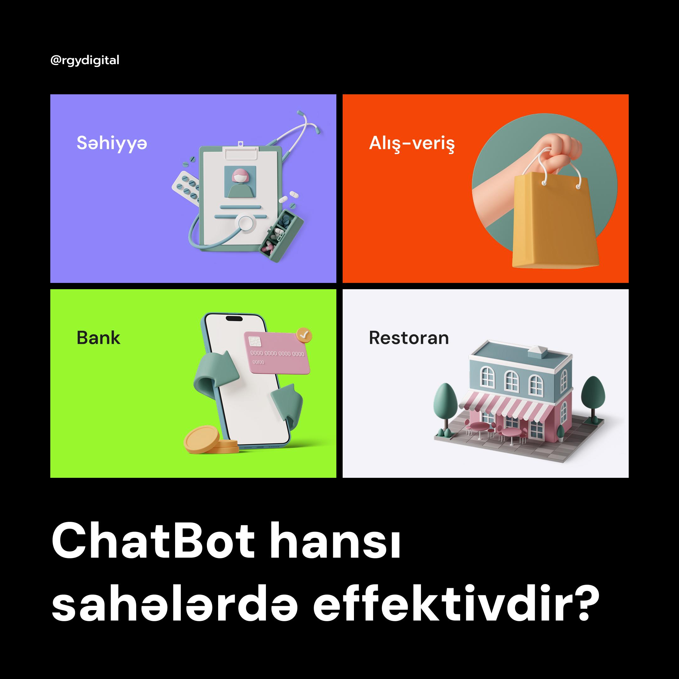 Chatbot hansı sahələrdə effektivdir?